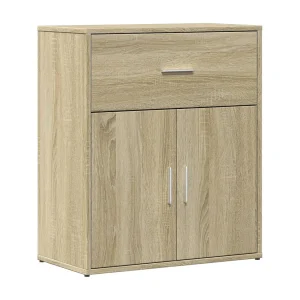Dressoir 60x31x70 cm bewerkt hout sonoma eikenkleurig