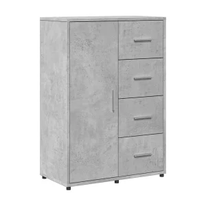 Dressoir 60x31x84 cm bewerkt hout betongrijs Dressoir 60x31x84 cm bewerkt hout betongrijs
