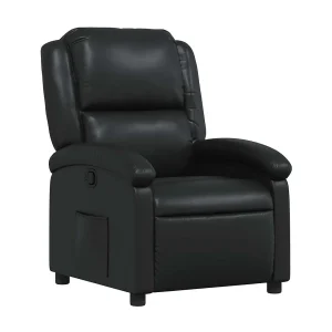 Relaxfauteuil Zwart Kunstleer Relaxfauteuil Zwart Kunstleer