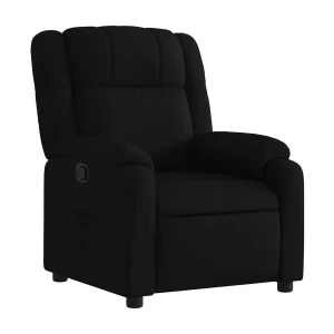 Fauteuil verstelbaar stof zwart
