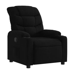 Fauteuil verstelbaar stof zwart
