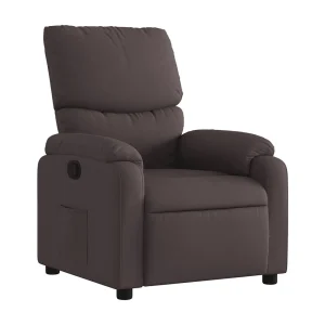Fauteuil verstelbaar stof donkerbruin Fauteuil verstelbaar stof donkerbruin