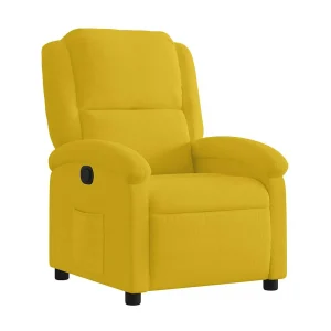 Fauteuil verstelbaar fluweel geel Fauteuil verstelbaar fluweel geel
