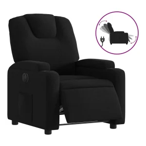 Fauteuil verstelbaar elektrisch stof zwart Fauteuil verstelbaar elektrisch stof zwart