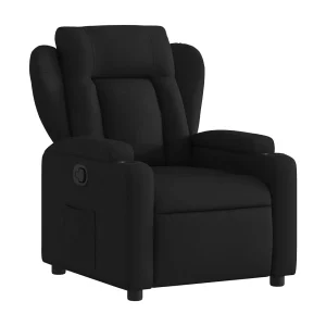 Fauteuil verstelbaar stof zwart