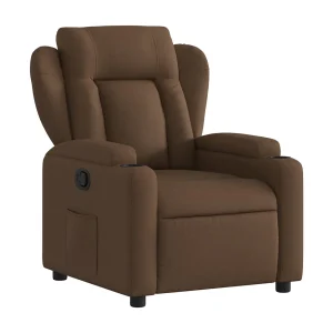 Fauteuil verstelbaar stof bruin