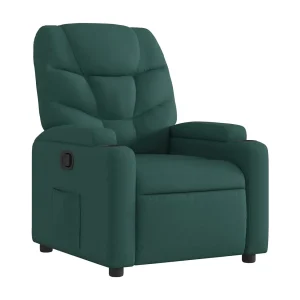 Fauteuil verstelbaar stof donkergroen Fauteuil verstelbaar stof donkergroen