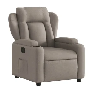 Fauteuil verstelbaar stof taupe Fauteuil verstelbaar stof taupe