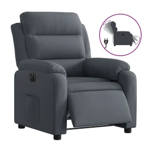Fauteuil elektrisch verstelbaar stof donkergrijs Fauteuil elektrisch verstelbaar stof donkergrijs