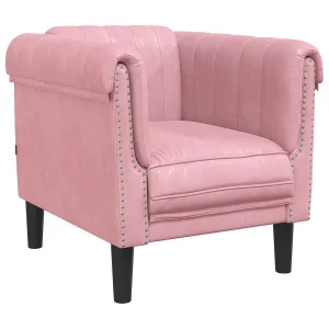 Fauteuil fluweel roze Fauteuil fluweel roze