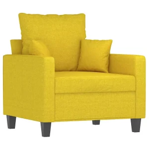 Fauteuil 60 cm stof lichtgeel Fauteuil 60 cm stof lichtgeel