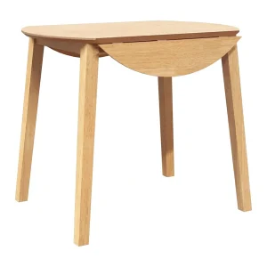 Eettafel massief hout naturel rubber