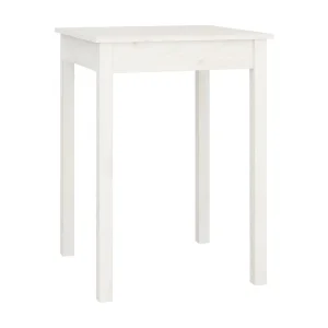 Eettafel 55x55x75 cm massief grenenhout wit Eettafel 55x55x75 cm massief grenenhout wit