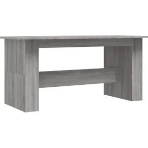 Eettafel 180x90x76 cm bewerkt hout grijs sonoma eikenkleurig Eettafel 180x90x76 cm bewerkt hout grijs sonoma eikenkleurig