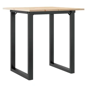 Eettafel O-frame 60x60x75 cm massief grenenhout en staal