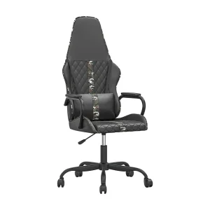 Gamestoel kunstleer zwart en camouflage Gamestoel kunstleer zwart en camouflage
