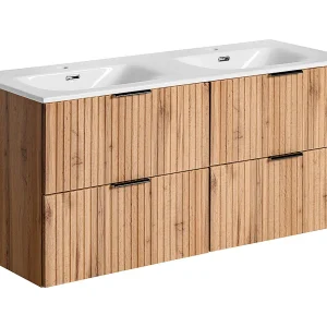 Dubbele wastafel 120cm Adriel Wood