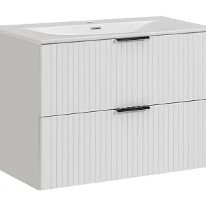 Enkele wastafel 80cm Adriel Wit Enkele wastafel 80cm Adriel Wit