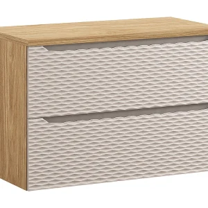 Elora 90cm badmeubel Beige en hout