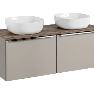 Dubbele wastafel 120cm Éros Taupe Dubbele wastafel 120cm Éros Taupe