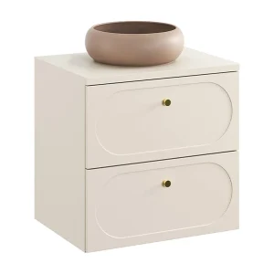 Enkele wastafel 60cm Sanae Sand beige Enkele wastafel 60cm Sanae Sand beige