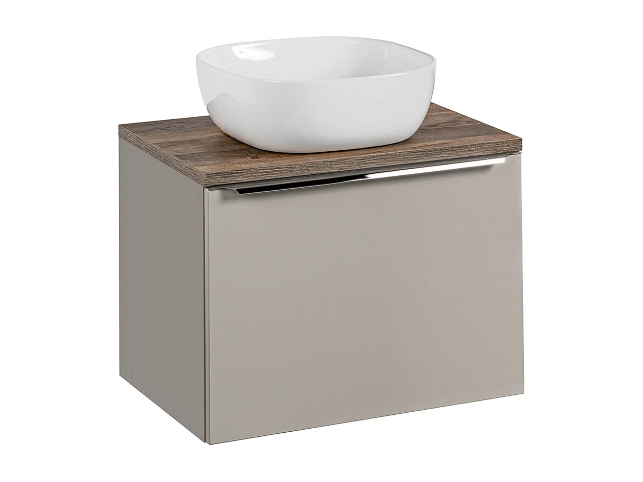 Enkele wastafel 60cm Éros Taupe