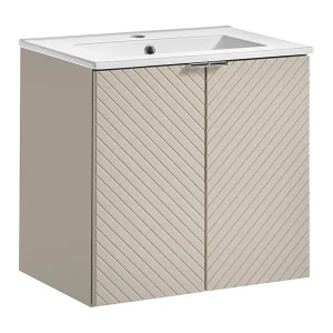 Enkele wastafel 60cm 2 deuren Manoa Cachemire Enkele wastafel 60cm 2 deuren Manoa Cachemire