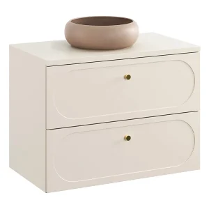 Enkele wastafel 80cm Sanae Zand beige Enkele wastafel 80cm Sanae Zand beige