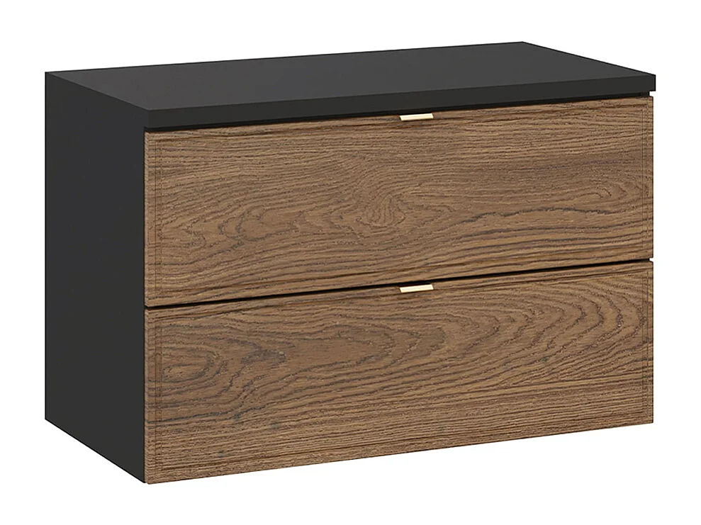 Elena 80cm badmeubel Hout en zwart