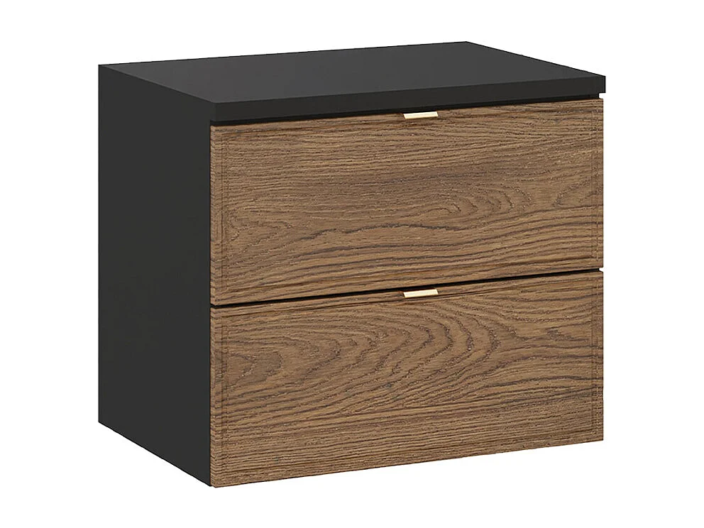 Elena 60cm badmeubel Hout en zwart
