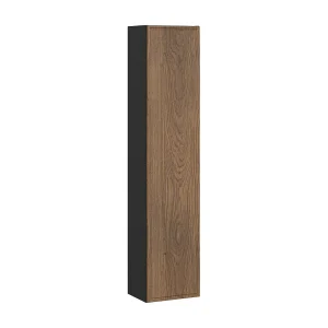 Elena 1-deurs wandzuil Hout en zwart Elena 1-deurs wandzuil Hout en zwart