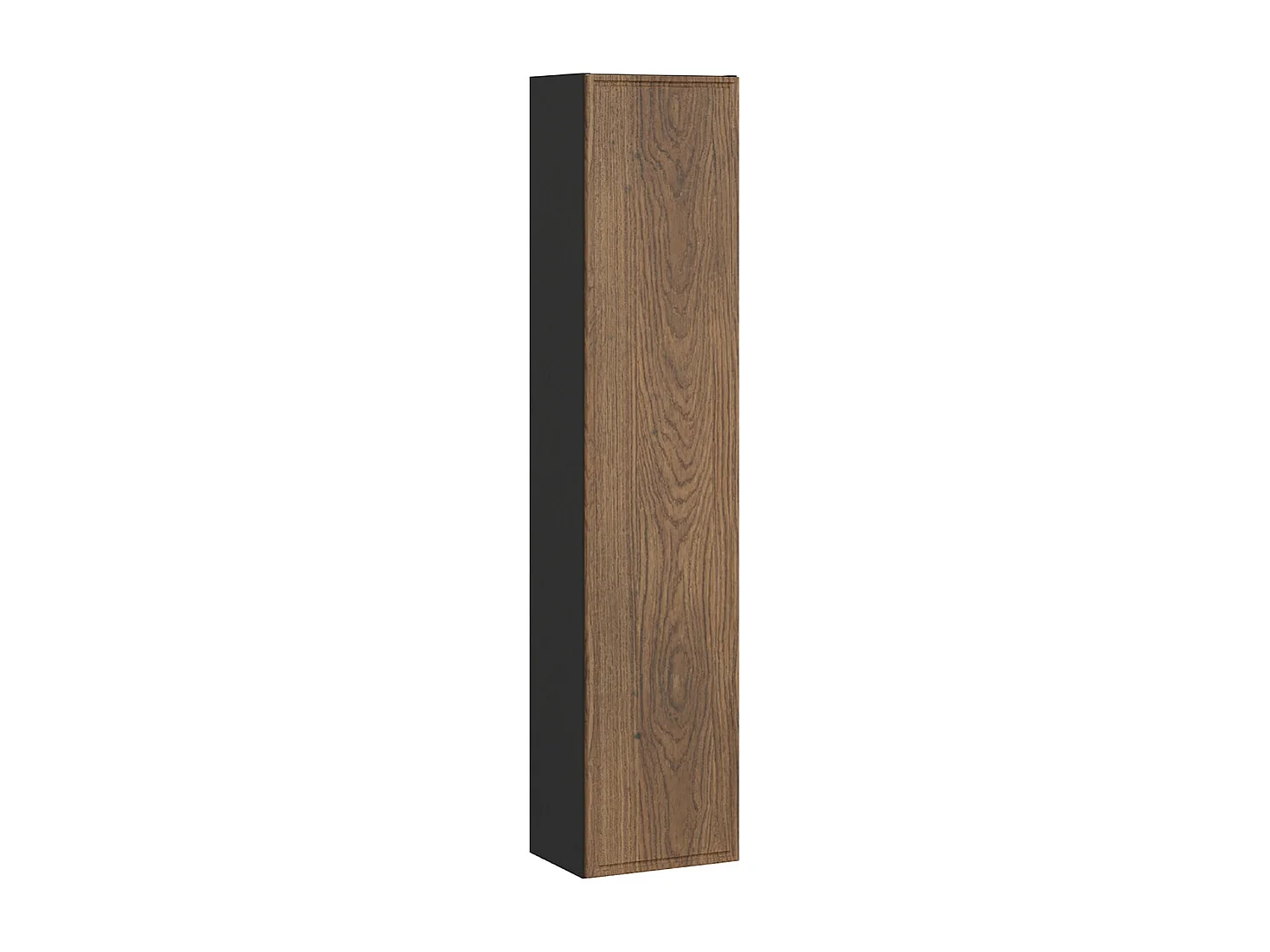 Elena 1-deurs wandzuil Hout en zwart