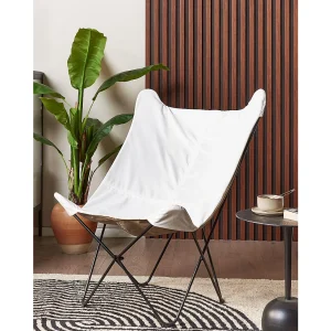 Fauteuil NYBRO Fluweel Wit Fauteuil NYBRO Fluweel Wit