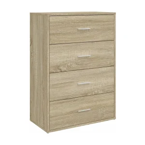 Dressoir 60x31x84 cm bewerkt hout sonoma eikenkleurig Dressoir 60x31x84 cm bewerkt hout sonoma eikenkleurig