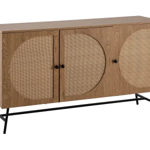 Dressoir 140x80x39 cm ladekast eiken decor met Dressoir 140x80x39 cm ladekast eiken decor met