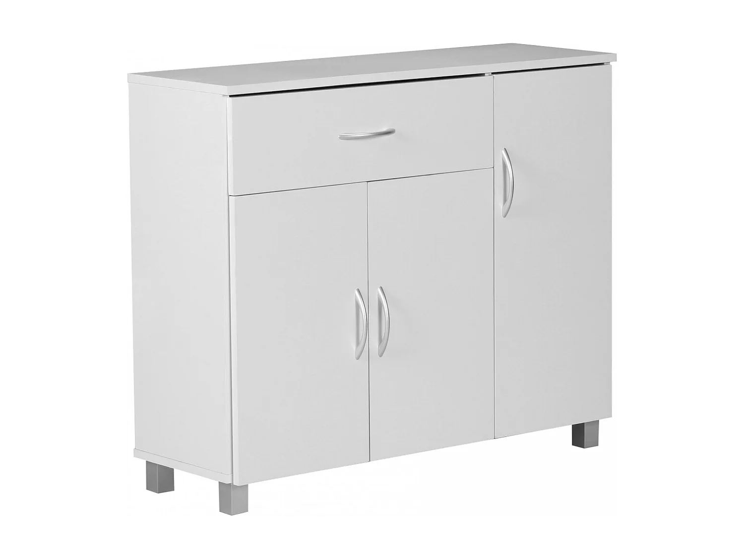 dressoir JARRY mat wit lade 1 en 3 Doors 90 x 75 x 30 cm