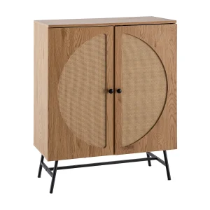 Dressoir 80x103x39 cm Hoge kast eiken decor met Dressoir 80x103x39 cm Hoge kast eiken decor met