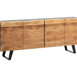 dressoir acacia massief hout 180x75x45 cm dressoir zwart dressoir acacia massief hout 180x75x45 cm dressoir zwart