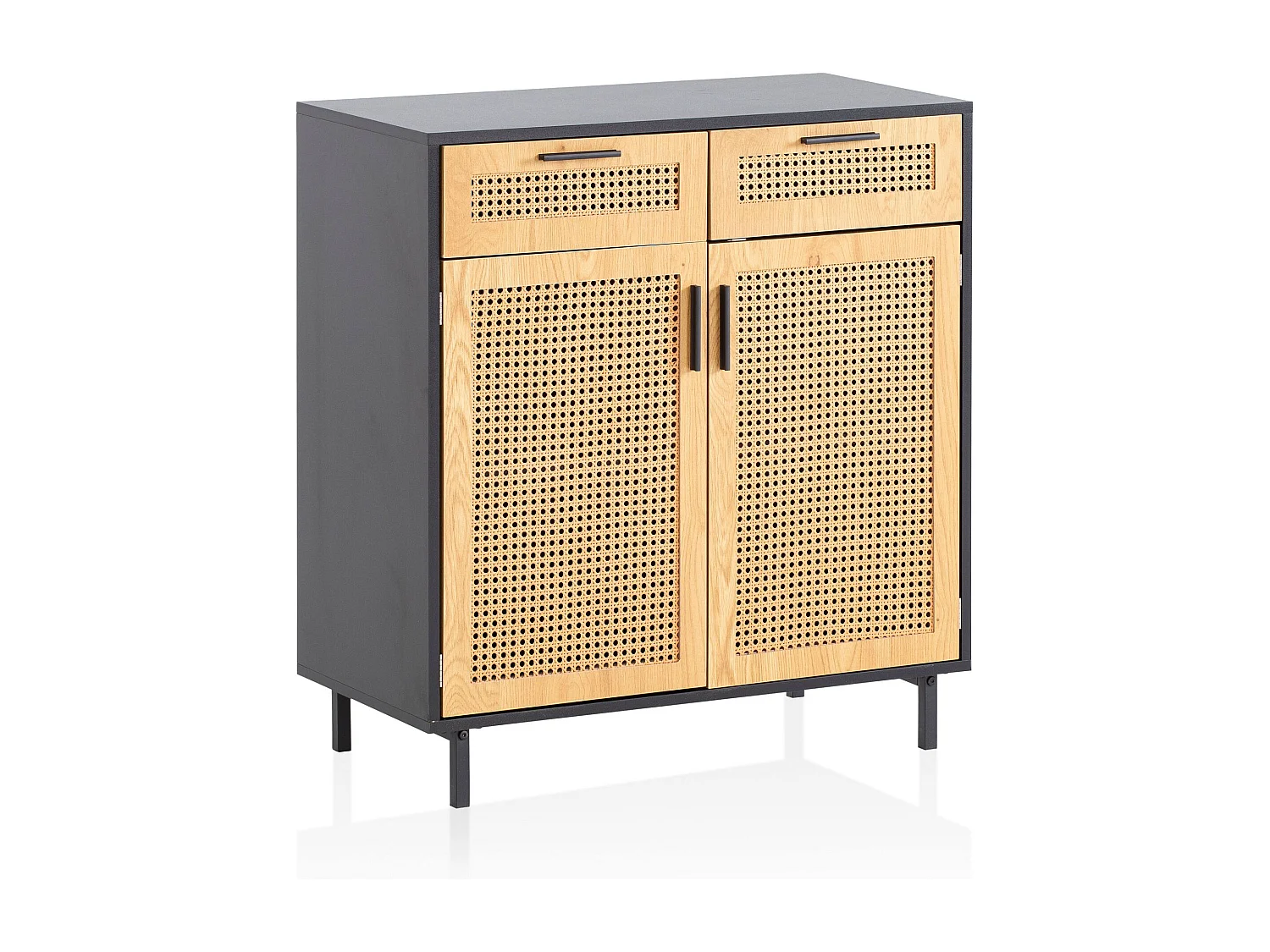 dressoir 80x86,5x40 cm ladekast zwart met Weens