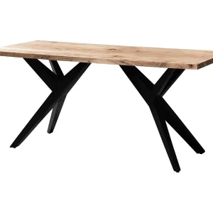 Eetkamertafel 180x90x76 cm Acacia Massief Hout Metaal