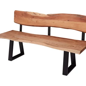 Eetkamerbank GAYA 180×85,5×60 cm Massief acaciahout Bank Eetkamerbank GAYA 180×85,5×60 cm Massief acaciahout Bank