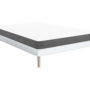 Set 140 x 190 cm gestoffeerde bedbodem + matras met pocketveren – ENOROS van YSMÉE