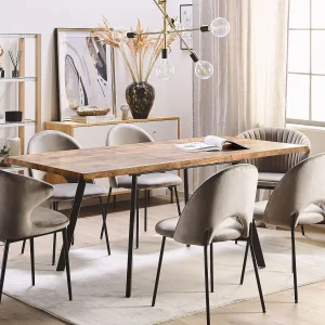Eettafel uitschuifbaar HARLOW Donkerbruin 140/180 cm 90 cm Eettafel uitschuifbaar HARLOW Donkerbruin 140/180 cm 90 cm
