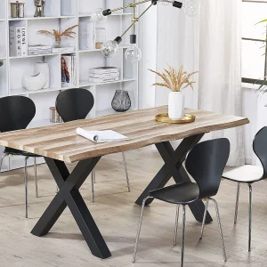 Eettafel uitschuifbaar BRONSON Donkerbruin 140/180 cm 90 cm Eettafel uitschuifbaar BRONSON Donkerbruin 140/180 cm 90 cm