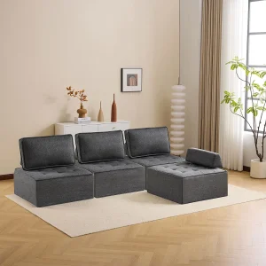 Fauteuil, eenpersoons gestoffeerde fauteuil met hoes, zitzakbank voor woonkamer, slaapkamer, logeerkamer of kinderkamer, kleine zitset Fauteuil, eenpersoons gestoffeerde fauteuil met hoes, zitzakbank voor woonkamer, slaapkamer, logeerkamer of kinderkamer, kleine zitset