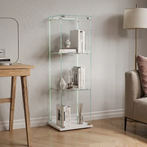 Enkele vitrine – 3 lagen, zwarte achterkant, heldere afwerking Enkele vitrine – 3 lagen, zwarte achterkant, heldere afwerking