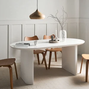Eettafel MOBERLY Wit 180 cm 90 cm