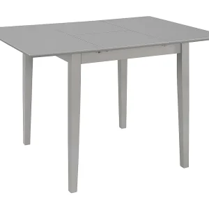 Eettafel verlengbaar (80-120)x80x74 cm MDF grijs Eettafel verlengbaar (80-120)x80x74 cm MDF grijs