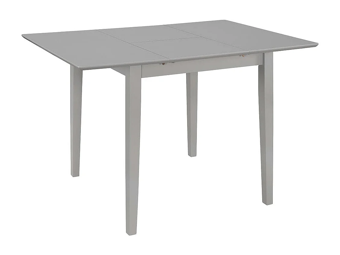 Eettafel verlengbaar (80-120)x80x74 cm MDF grijs