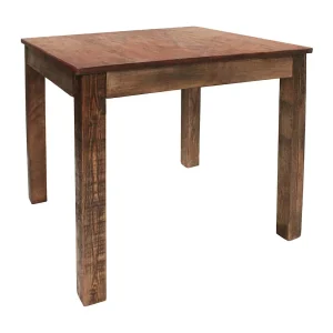 Eettafel 82x80x76 cm gemengd gerecycled hout Eettafel 82x80x76 cm gemengd gerecycled hout